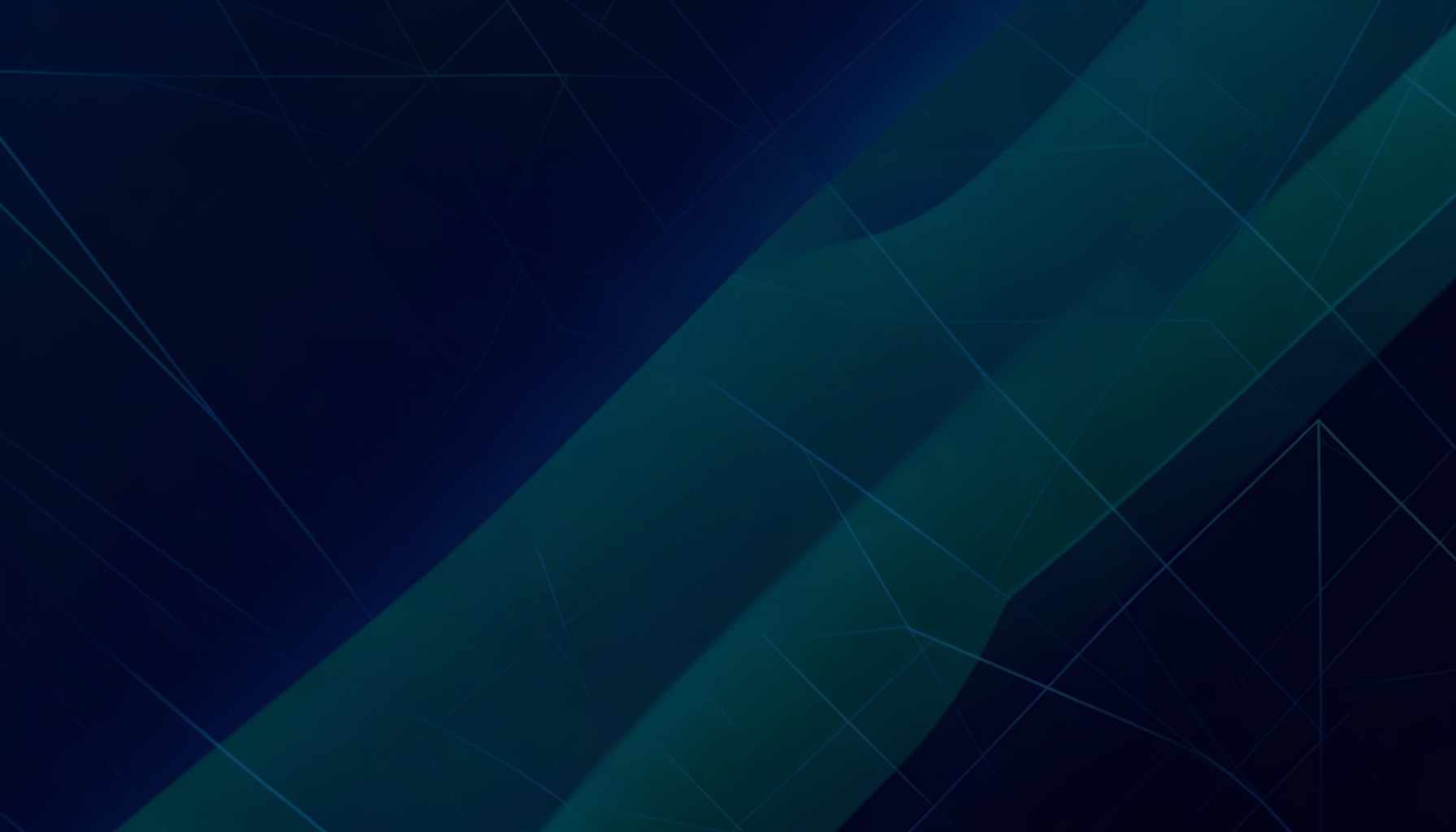 Abstract composition of deep navy and teal gradients flowing diagonally across a dark field, with subtle geometric grid lines suggesting infrastructure and connectivity